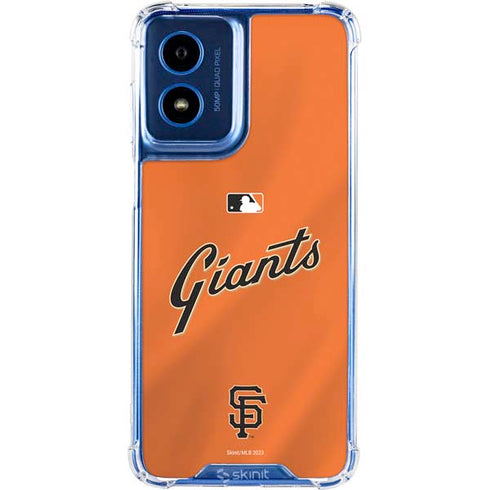 MLB San Francisco Giants Alternate Home Jersey Moto G 5G (2024) Clear Case
